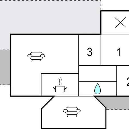 Holiday home In With Kitchen *